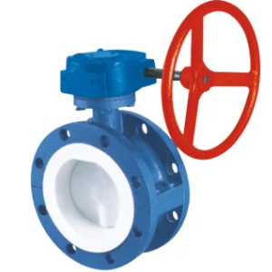 Flange Type PTFE Lined Full Fluorine Butterfly Valve