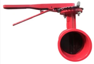 Grooved End Wafer Handle Operated Butterfly Valve