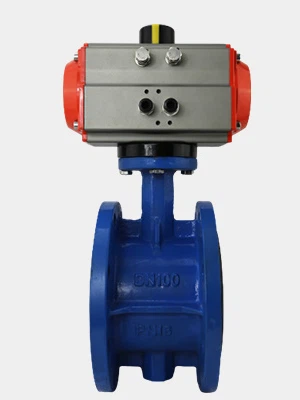 Pneumatski prirubnički leptir ventil